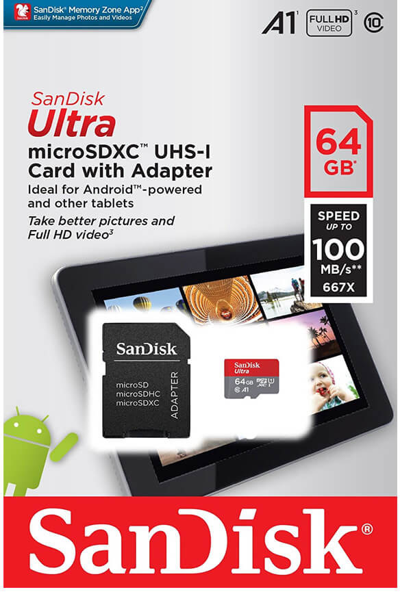Sandisk-Ultra-A1-100MBps-64G