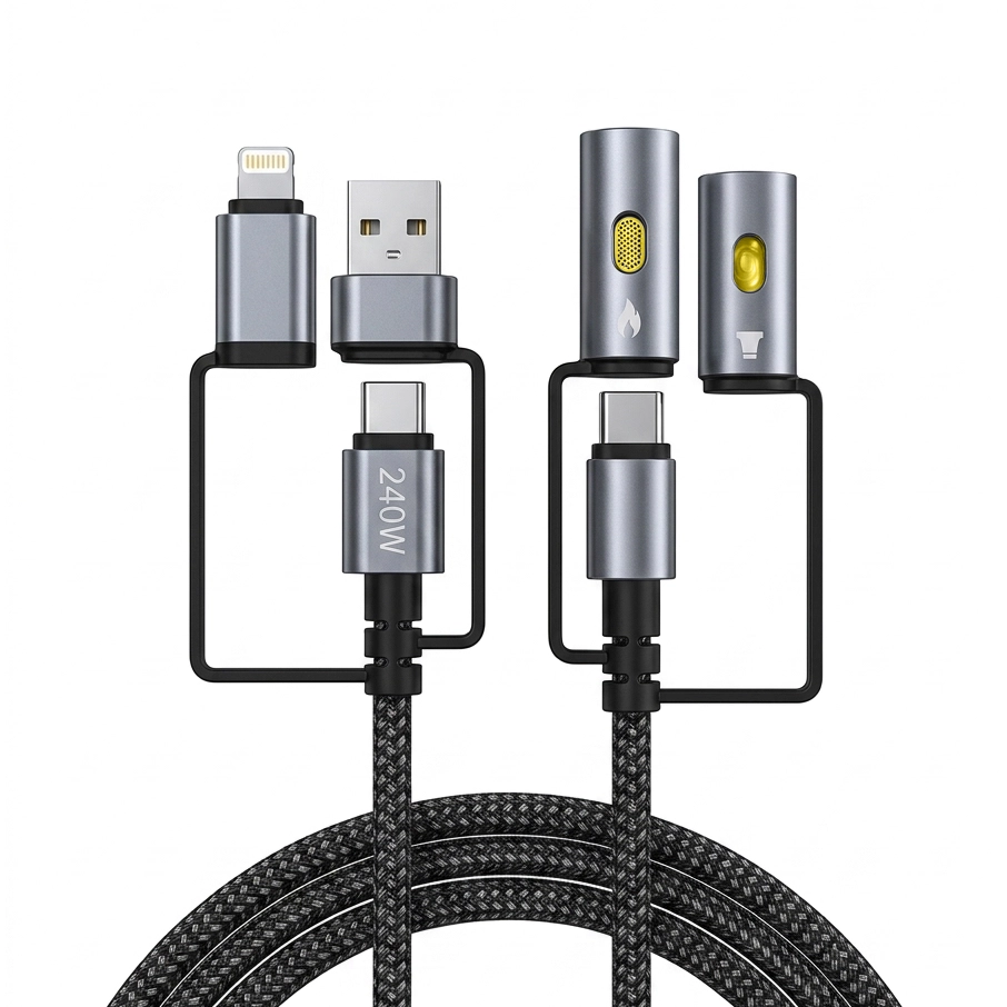 KF senior S-15 240W 6 in 1 data cable کابل چند کاره کی اف سنیور مدل S-15