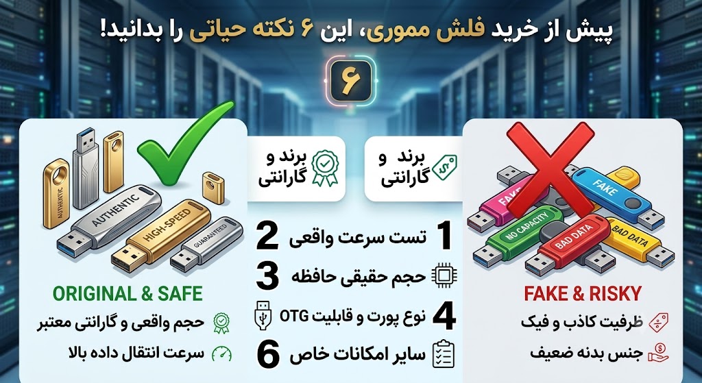 قبل از خرید فلش مموری، این 6 نکته حیاتی را بدانید!